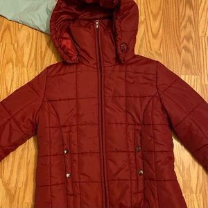 Hooded puffer coat by SUGARFLY